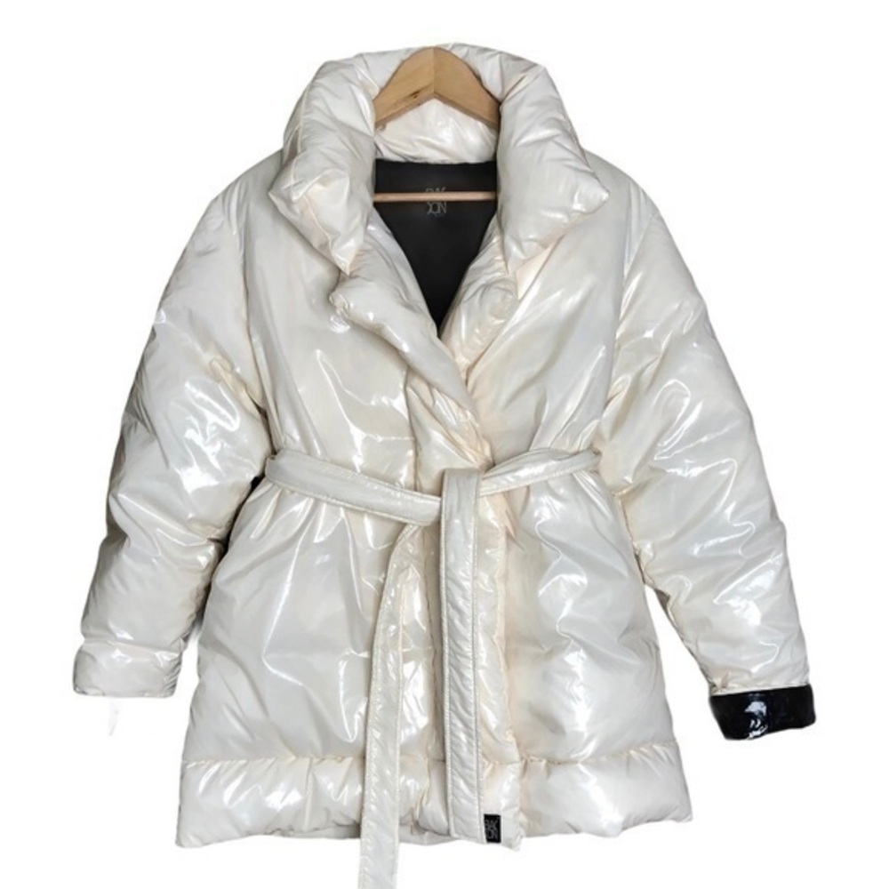 BACON wrapped belted puffer coat size S